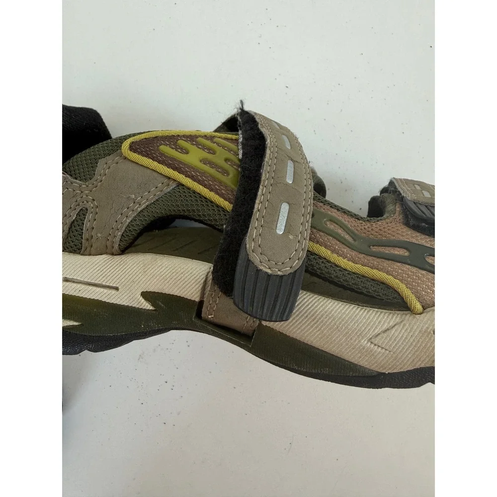 Teva Sandals Men's 9‎ Terra Fi Trail Outdoor Hiking Velcro Sport Brown Green